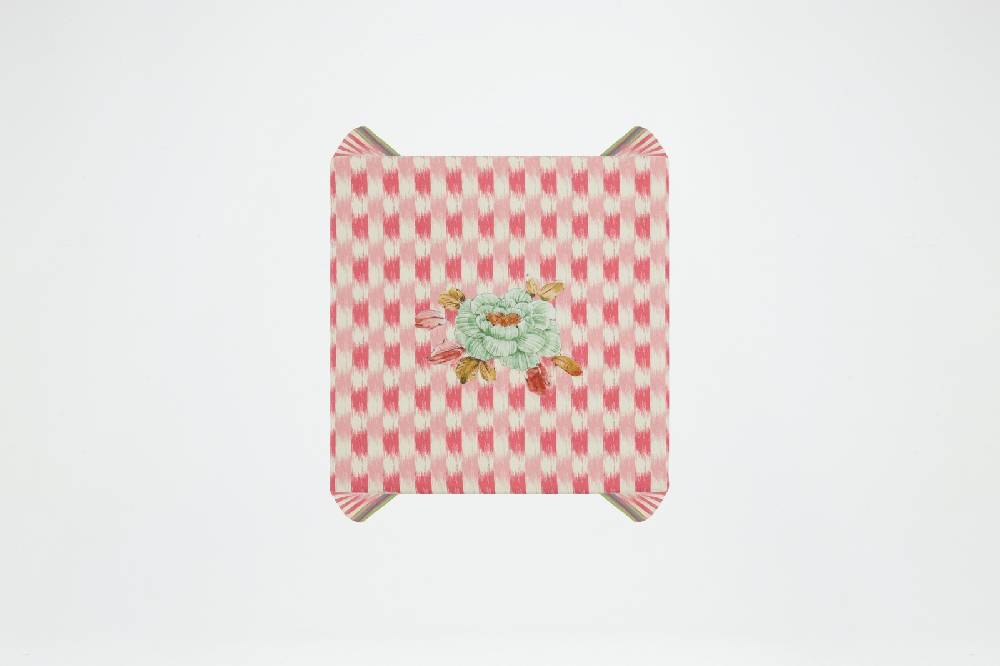 Lisa Corti Telo Lino 110x110cm Veranda Design Magenta Pink