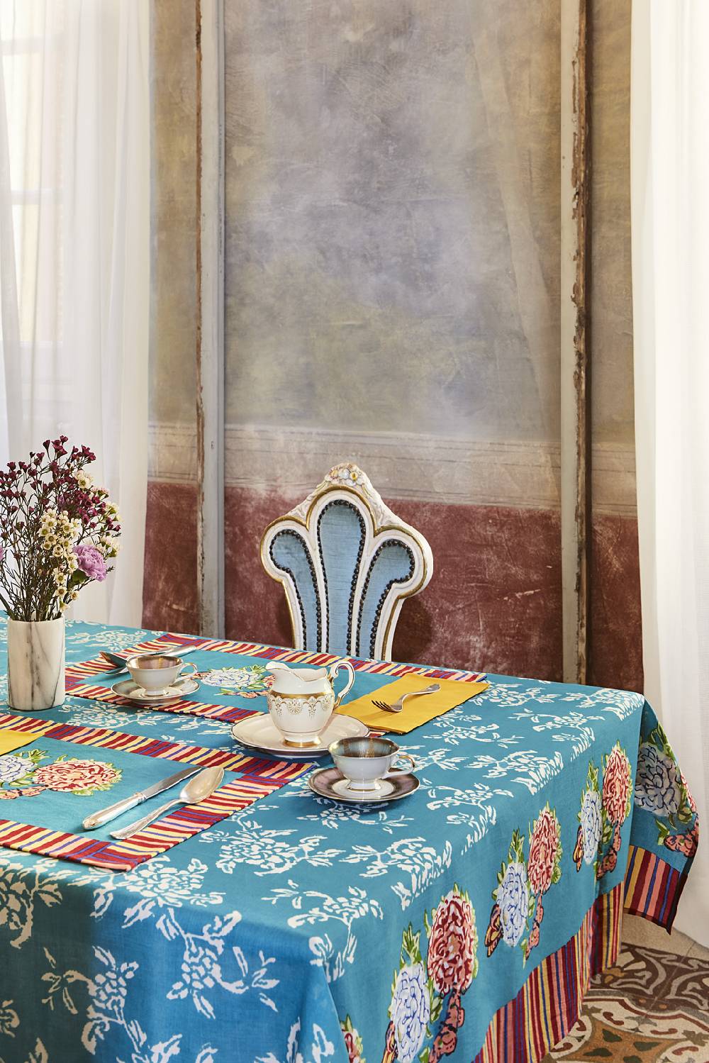 Lisa Corti Telo Mussola Di Cotone 220x220cm Kandem Queen Green