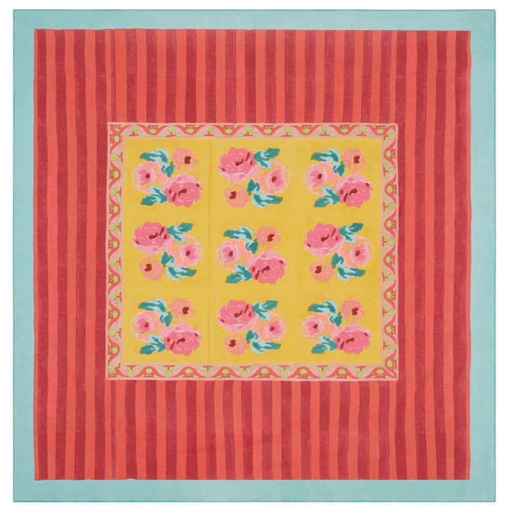 Lisa Corti telo mussola di cotone 220x220cm nizam sulphur