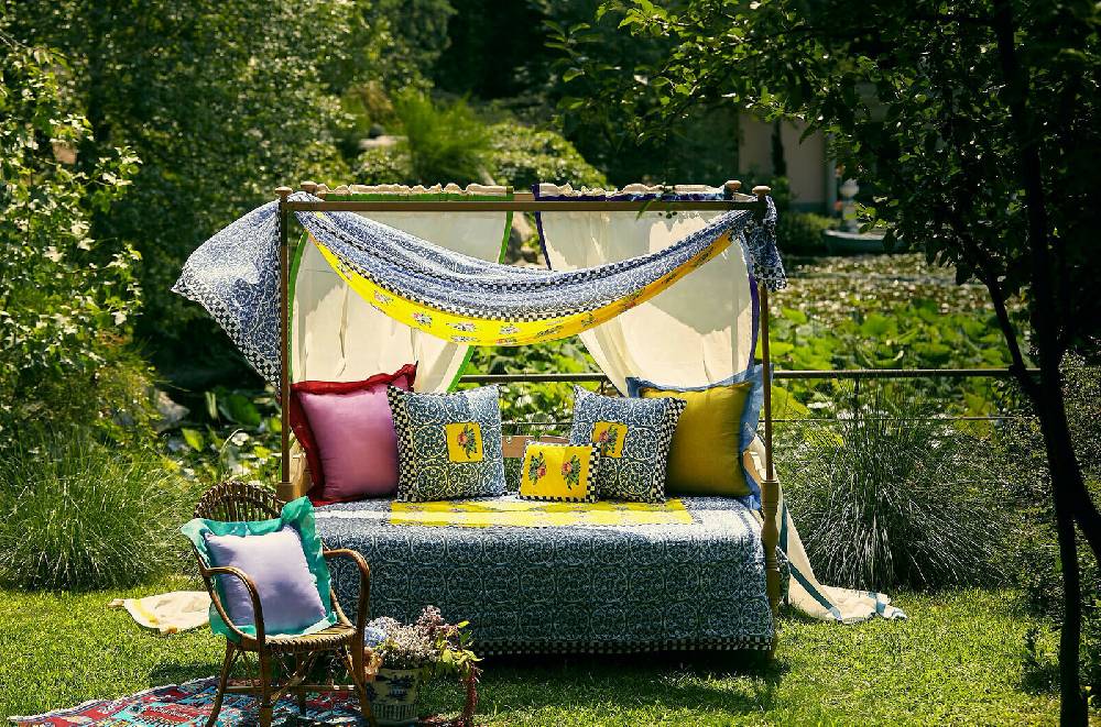 Lisa Corti Tenda Cotone 100x250cm Bordo Olive Green