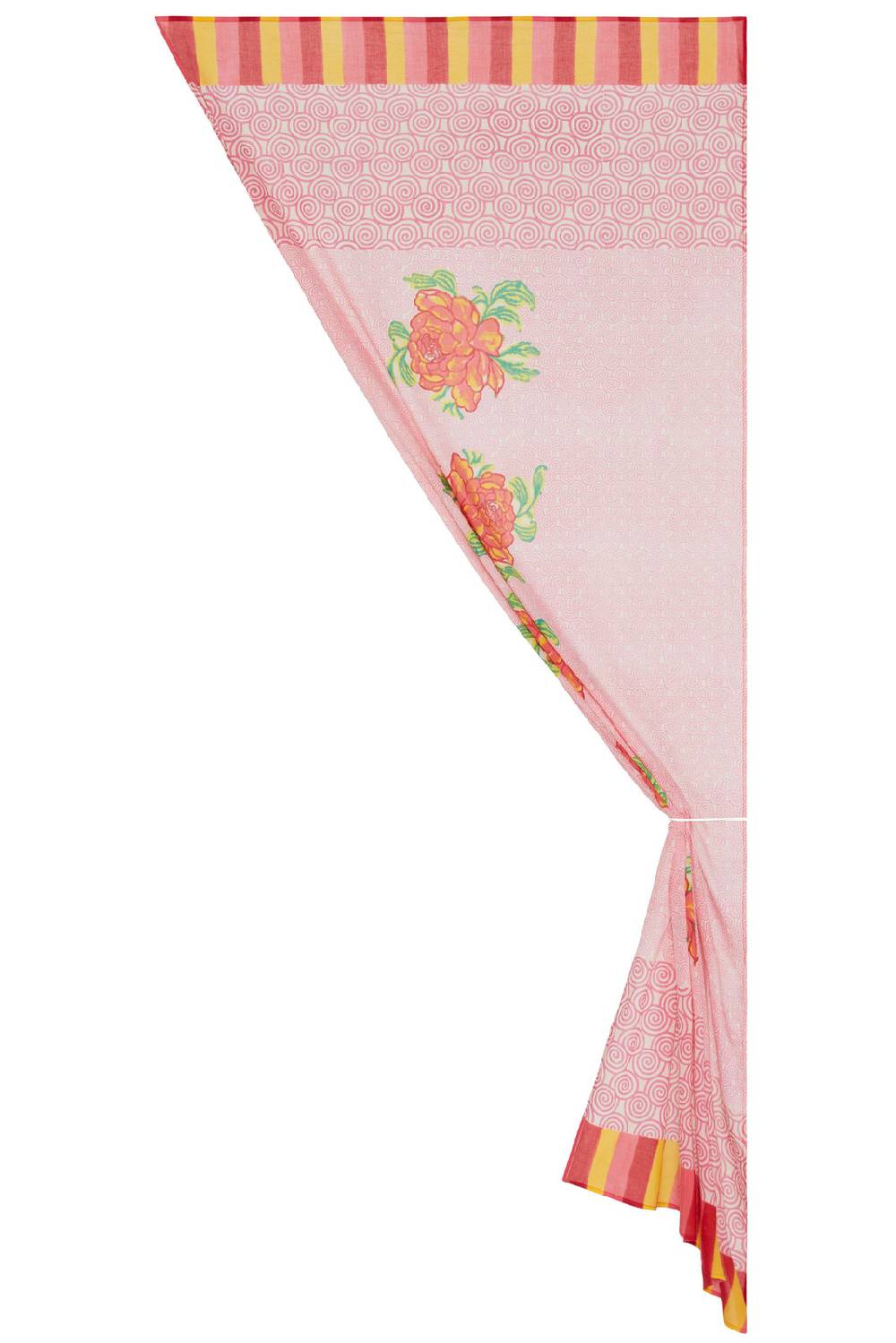 Lisa Corti tenda mussola di cotone 110x240cm camelia magenta pink