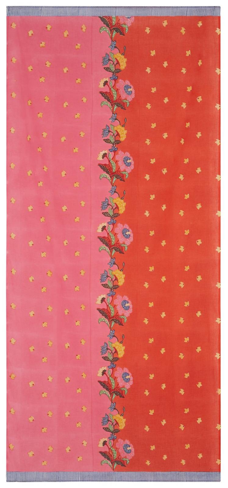 Lisa Corti Tenda Mussola Di Cotone 110x240cm Indonesian Red Rose