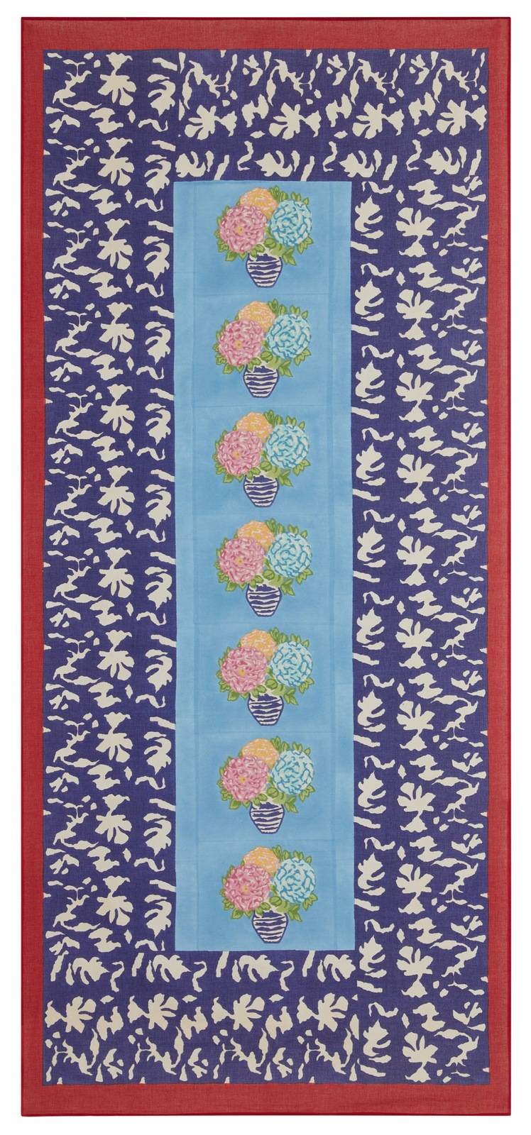 Lisa Corti Tenda Mussola Di Cotone 110x240cm Lisa Corti X La Minervetta Blue Pot Sky