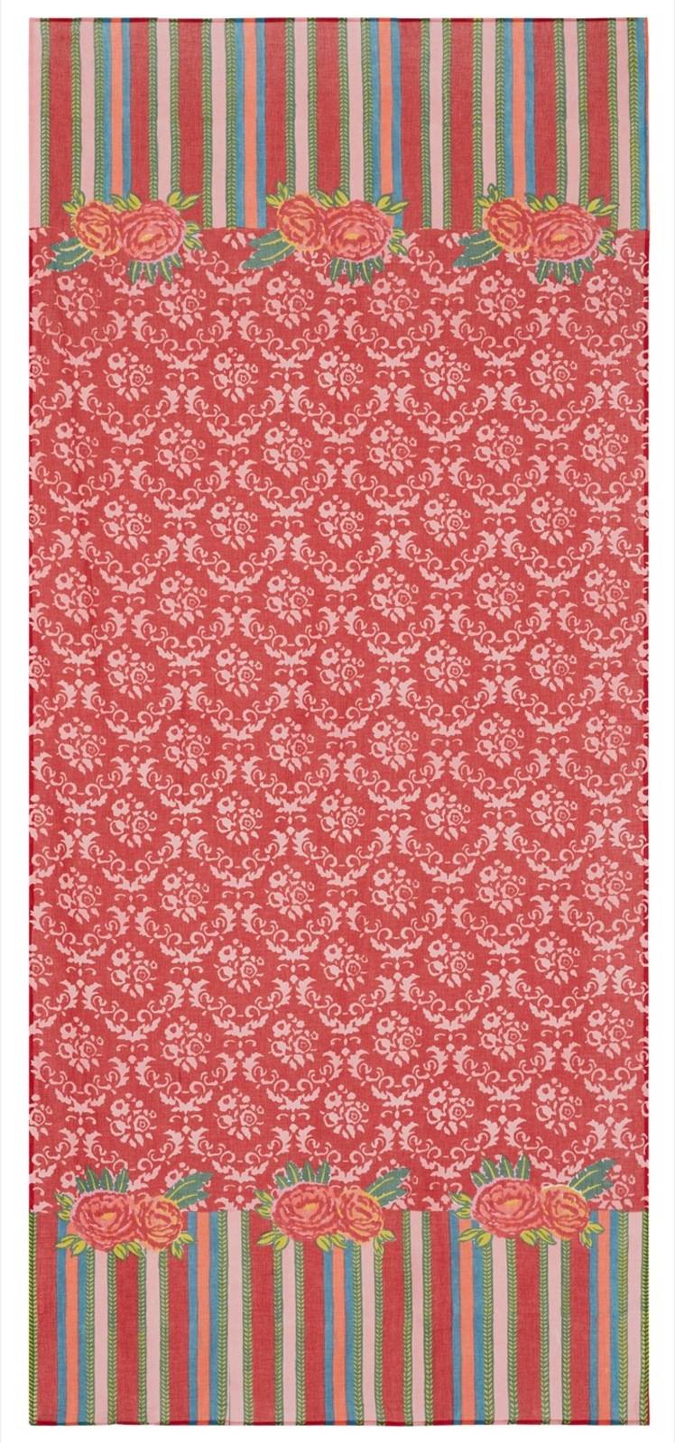 Lisa Corti Tenda Mussola Di Cotone 110x240cm Love Red