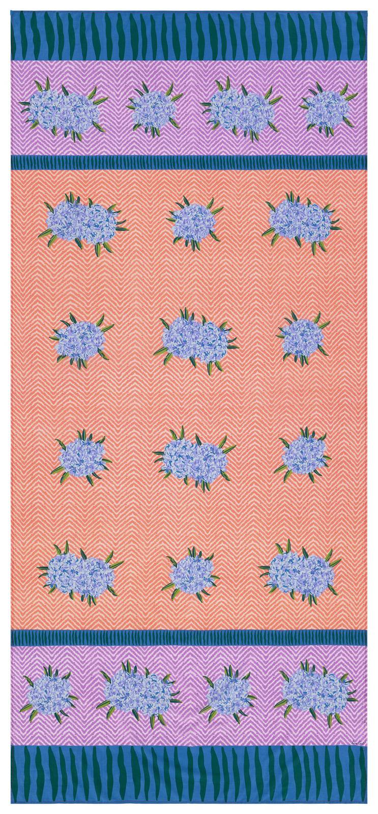 Lisa Corti Tenda Mussola Di Cotone 110x240cm Oleander Lilac Peach