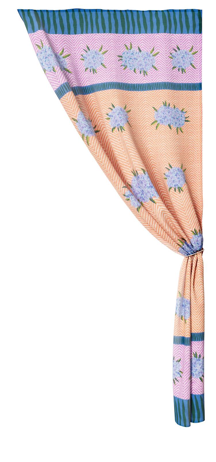 Lisa Corti tenda mussola di cotone 110x240cm oleander lilac peach