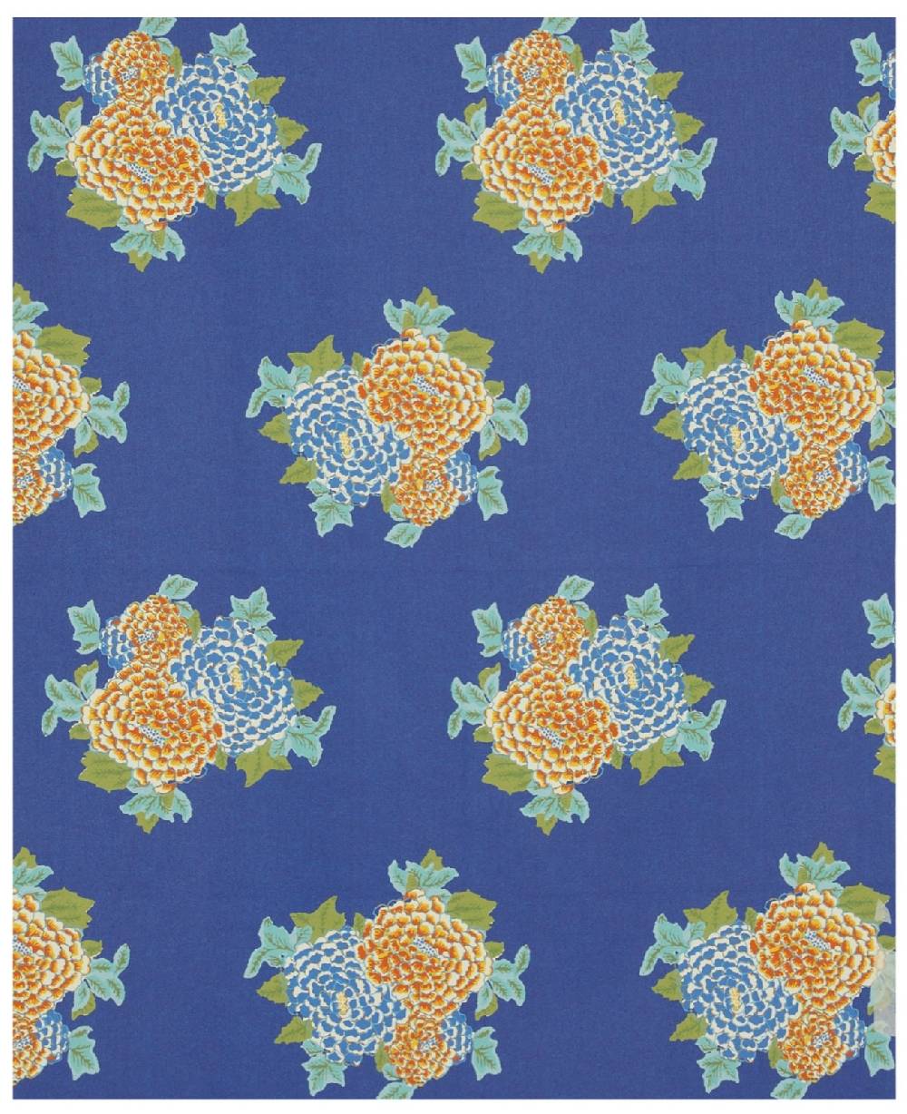 Lisa Corti tessuto da esterni big corolla royal blue