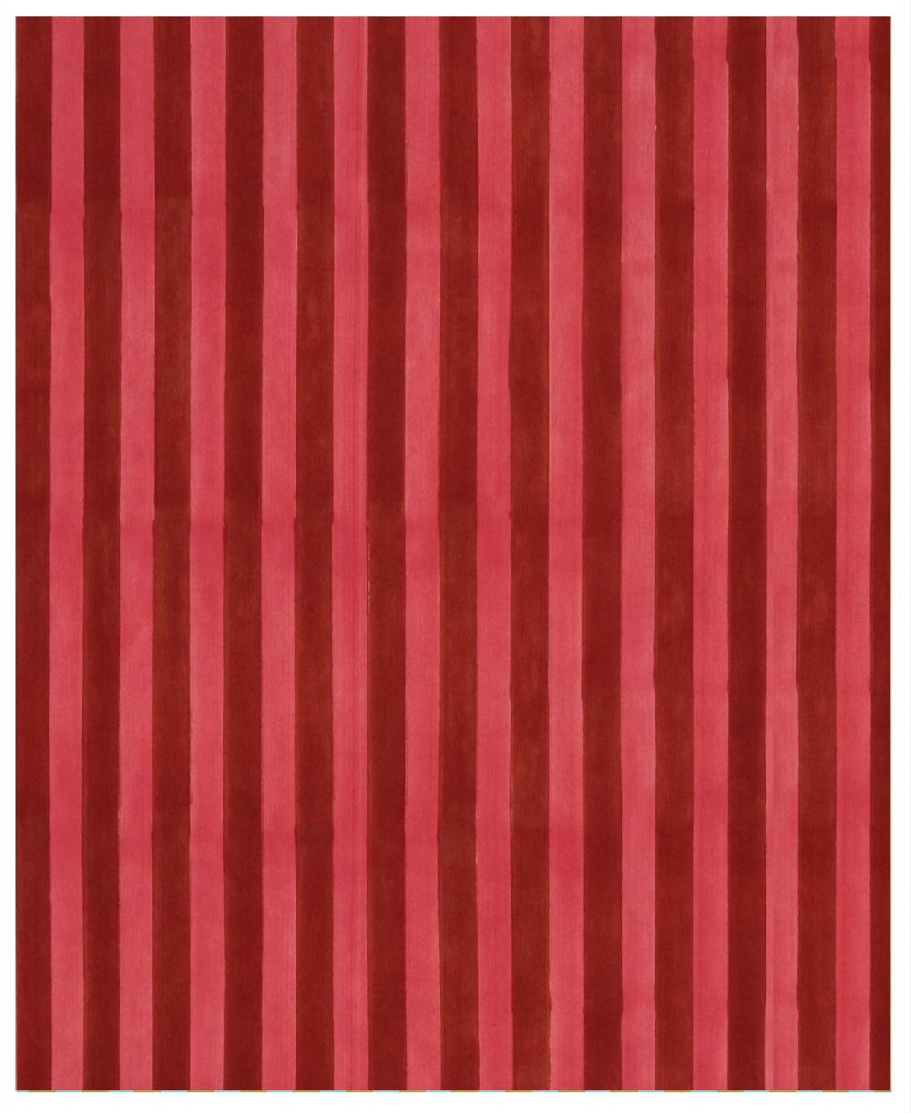 Lisa Corti tessuto da esterni stripes old pink rust
