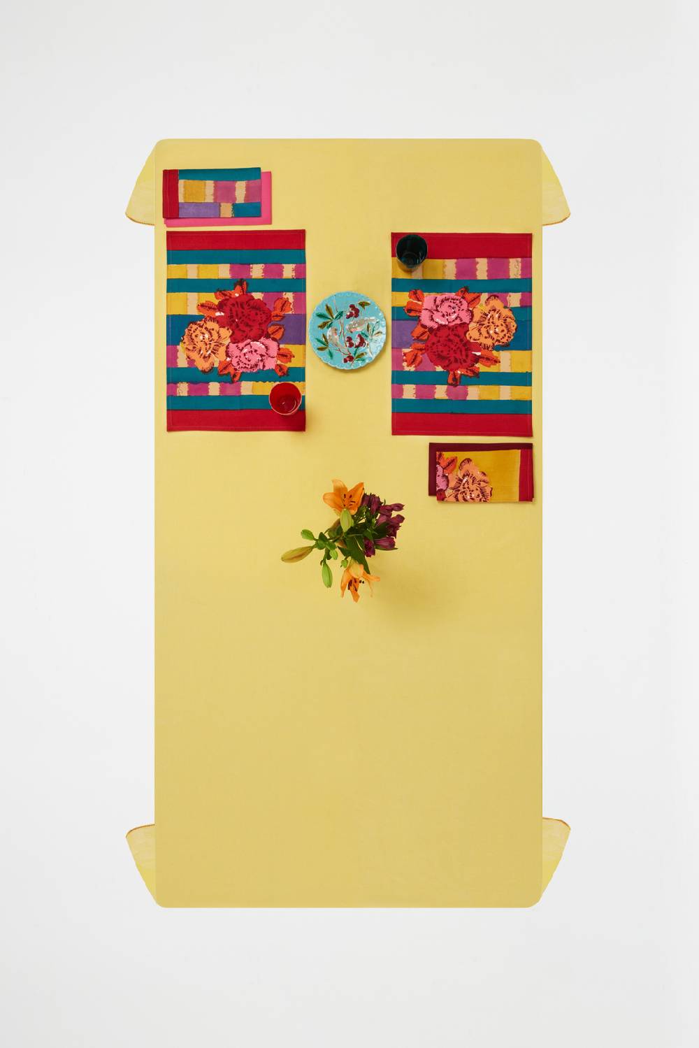 Lisa Corti Tovaglietta Cotone 35x48cm Ankara Mustard