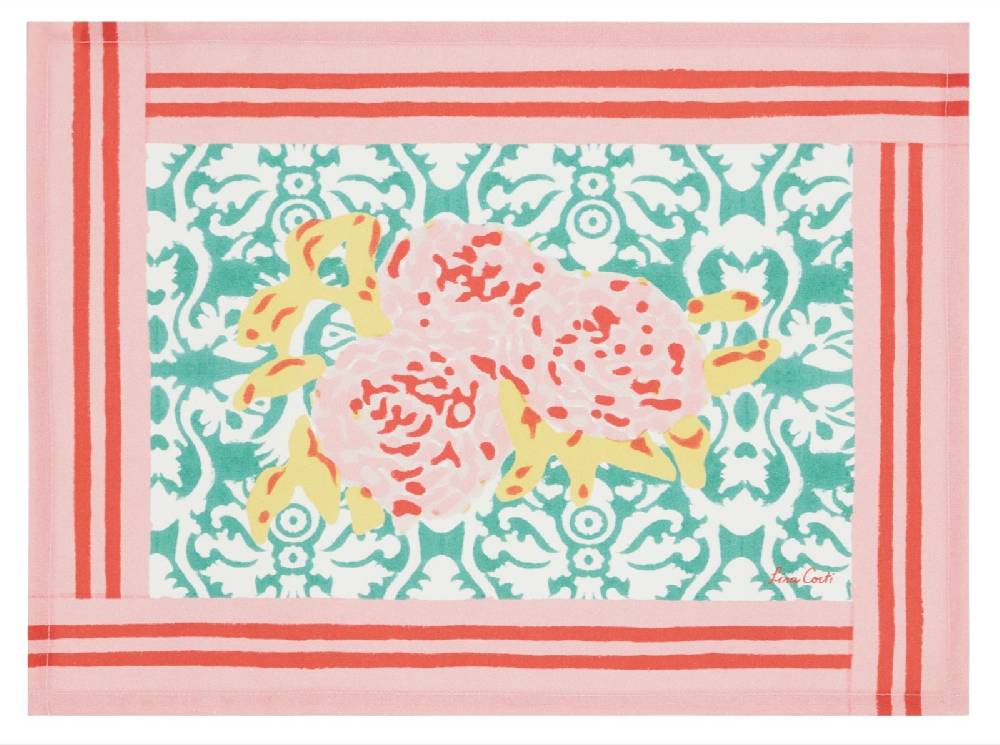 Lisa Corti tovaglietta cotone 35x48cm dam dam veronese