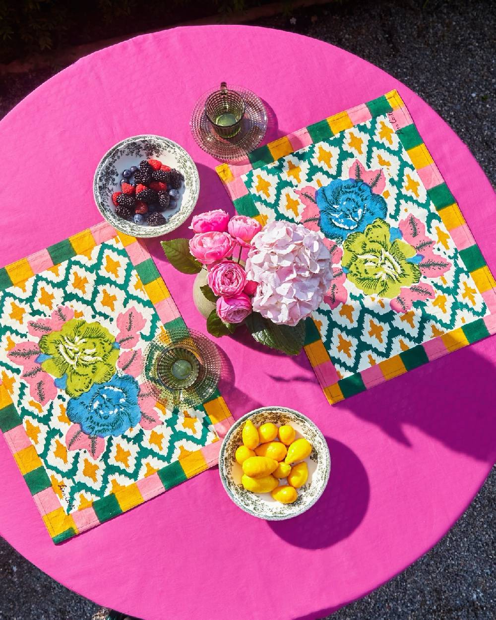 Lisa Corti Tovaglietta Cotone 35x48cm Lisa Corti X Cabana Hima Peacock Gold