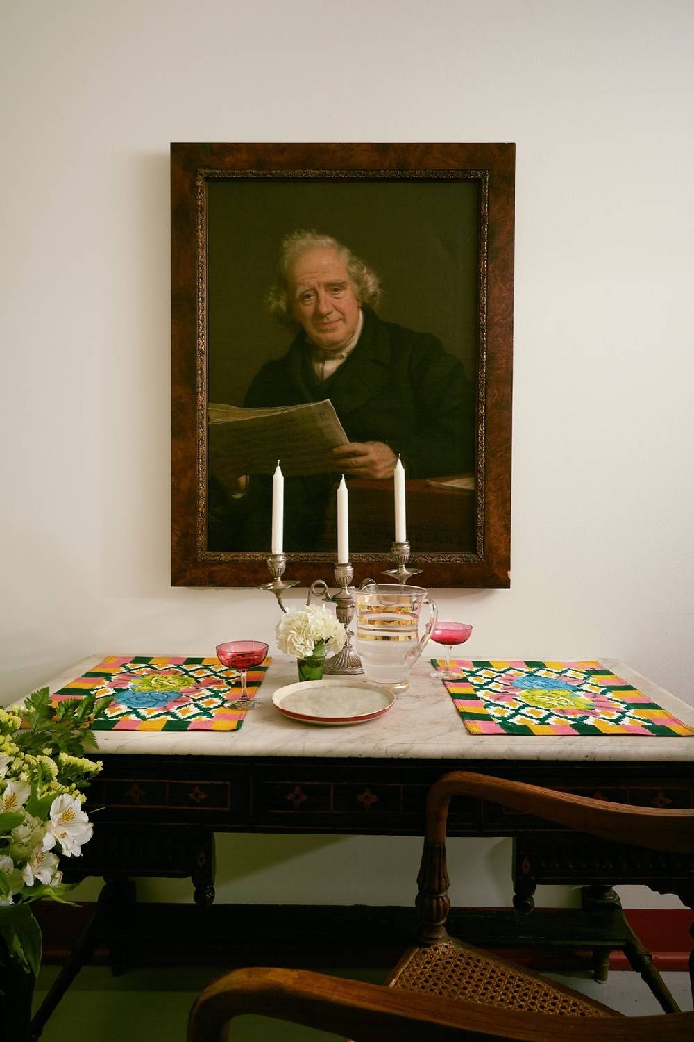 Lisa Corti Tovaglietta Cotone 35x48cm Lisa Corti X Cabana Hima Peacock Gold