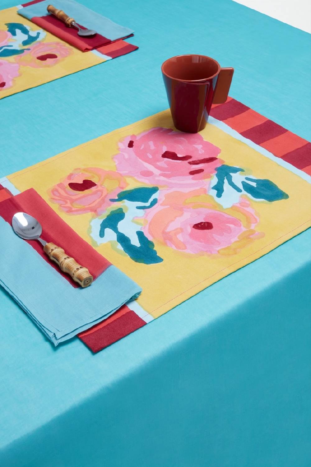 Lisa Corti Tovaglietta Cotone 35x48cm Nizam Sulphur