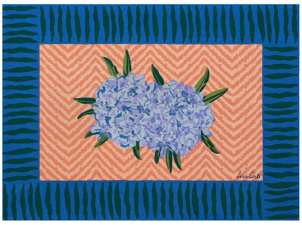 Lisa Corti tovaglietta cotone 35x48cm oleander peach
