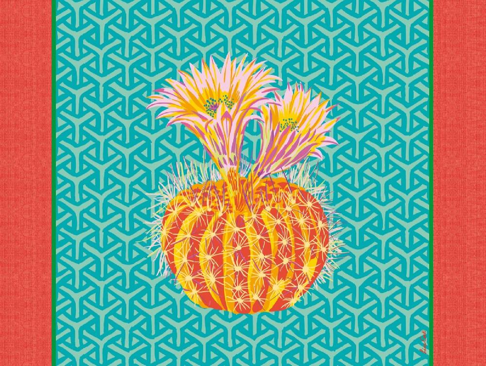 Lisa Corti tovaglietta rigida 30x40cm cactus veronese