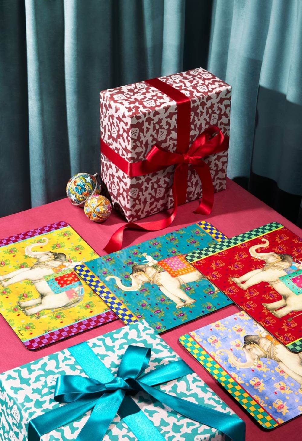 Lisa Corti Tovaglietta Rigida 30x40cm Elephant Gold