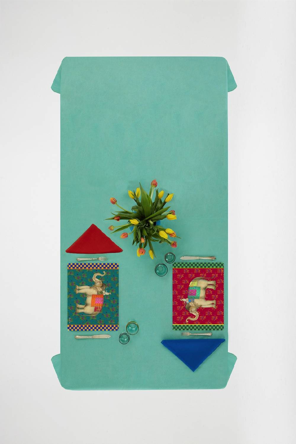 Lisa Corti Tovaglietta Rigida 30x40cm Elephant Peacock