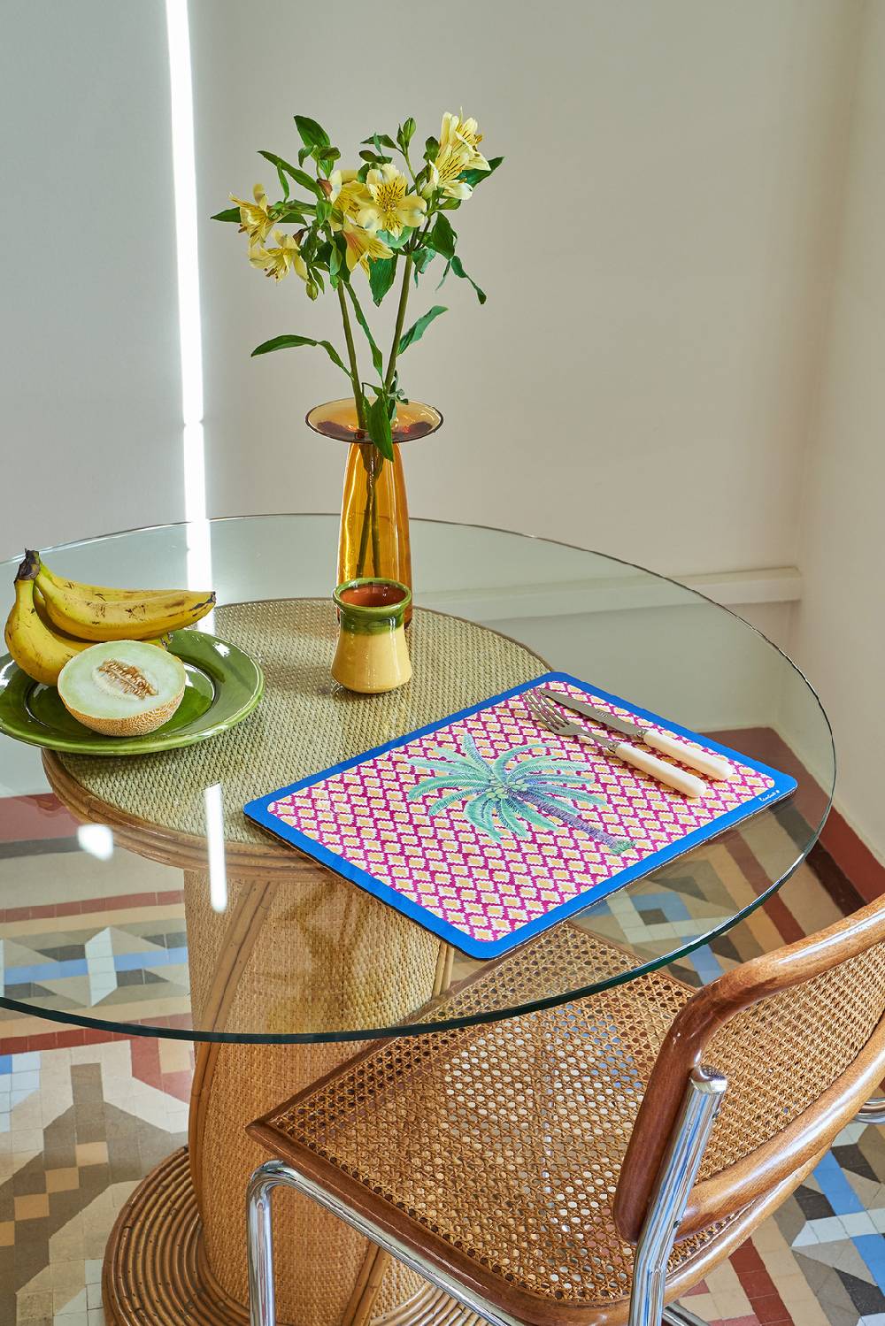 Lisa Corti Tovaglietta Rigida 30x40cm Hima Palma Red