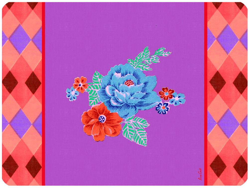 Lisa Corti tovaglietta rigida 30x40cm losanga lilac
