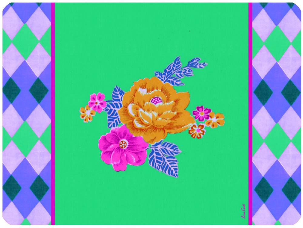 Lisa Corti tovaglietta rigida 30x40cm losanga veronese