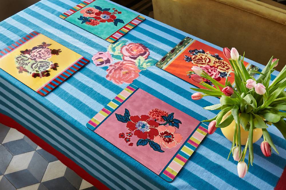 Lisa Corti Tovaglietta Rigida 30x40cm Naga Garden Green