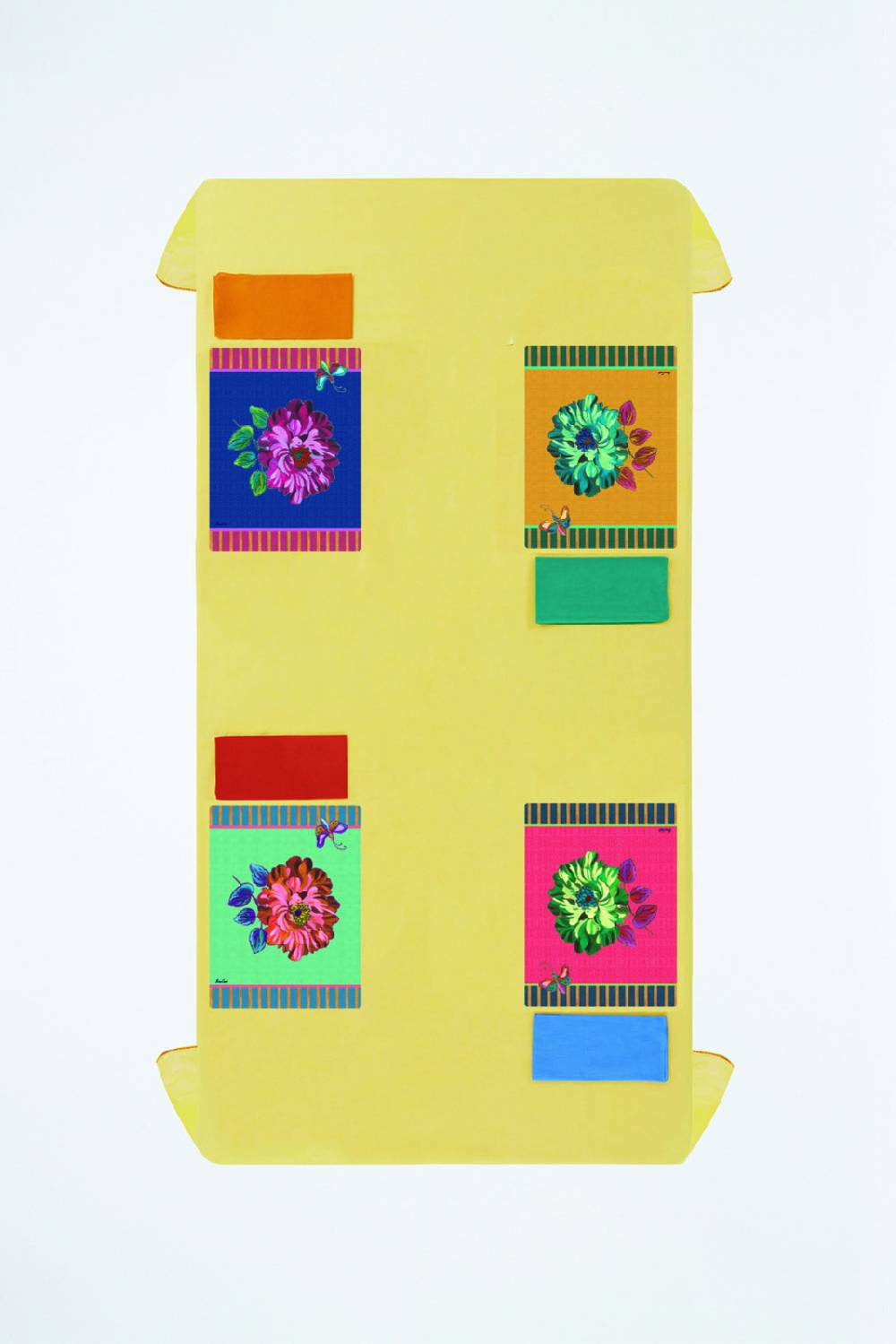 Lisa Corti Tovaglietta Rigida 30x40cm Wild Rose Geranium