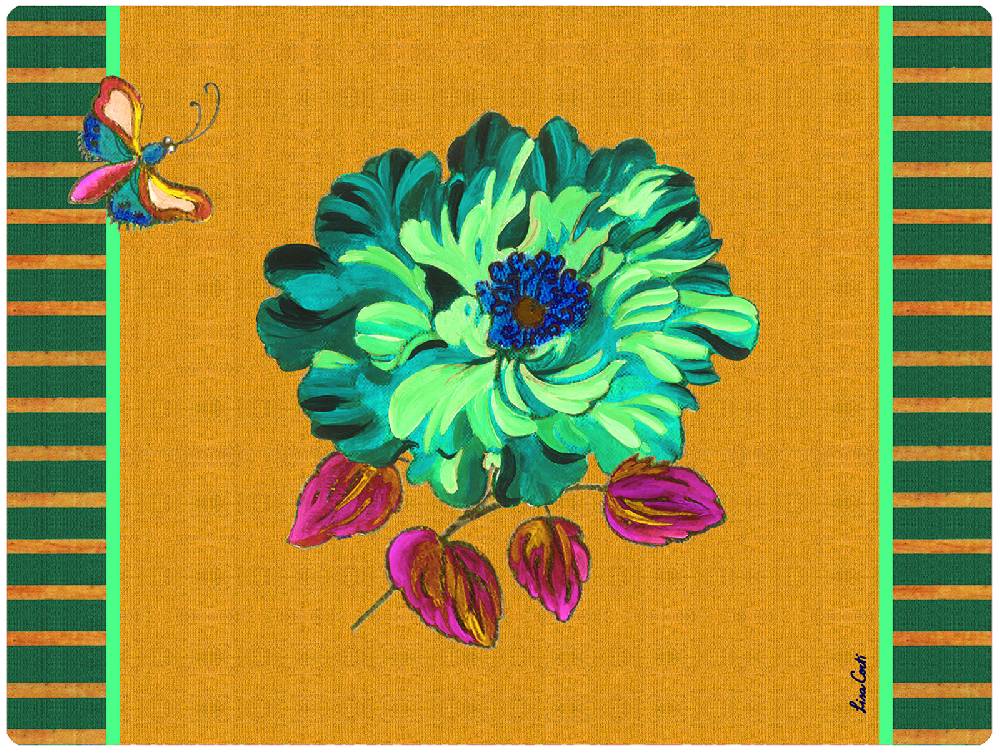 Lisa Corti tovaglietta rigida 30x40cm wild rose gold