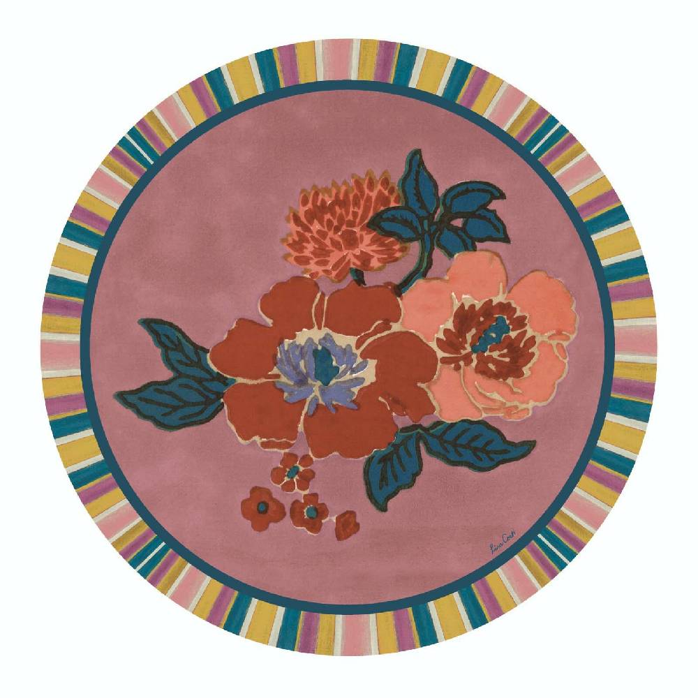 Lisa Corti tovaglietta rigida 34cm dandelion old pink