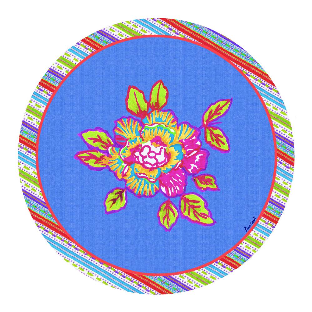 Lisa Corti tovaglietta rigida 34cm english rose glicine