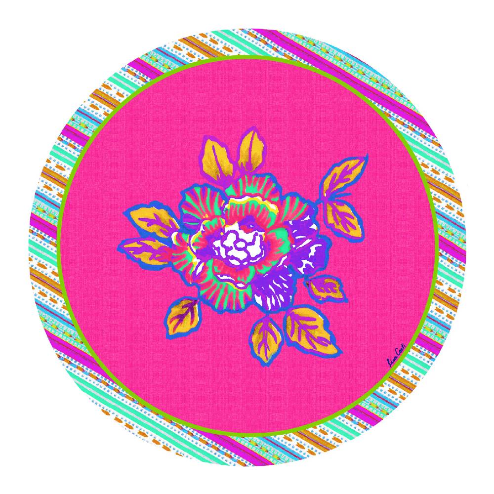 Lisa Corti tovaglietta rigida 34cm english rose pink