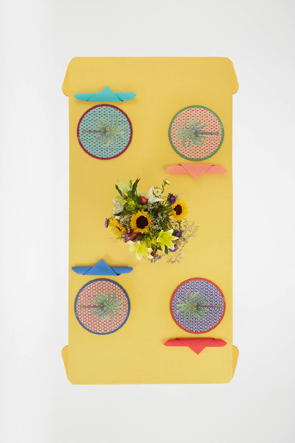 Lisa Corti Tovaglietta Rigida 34cm Hima Palma Pervinch