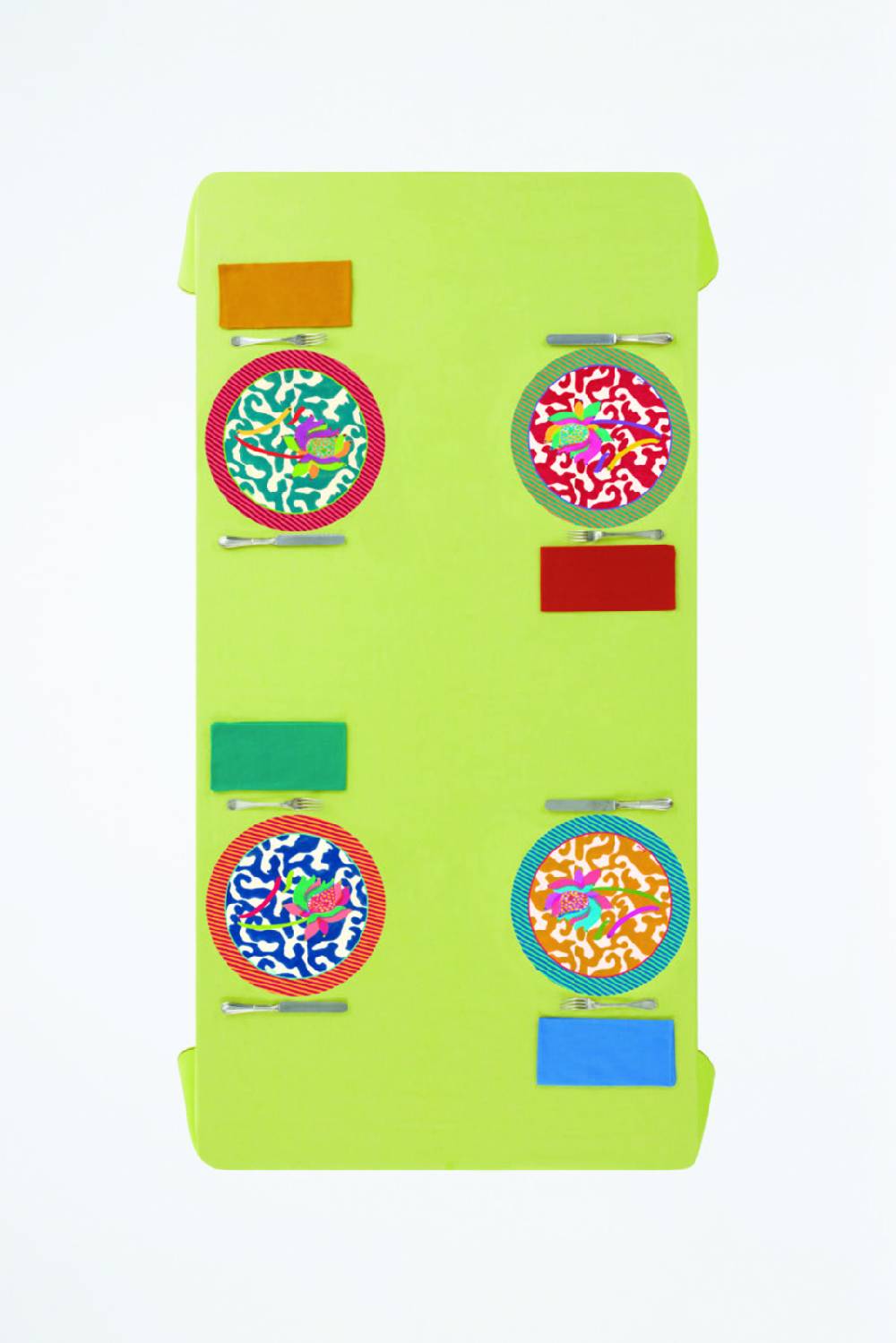 Lisa Corti Tovaglietta Rigida 34cm Lisa Corti X La Minervetta Madurai Red