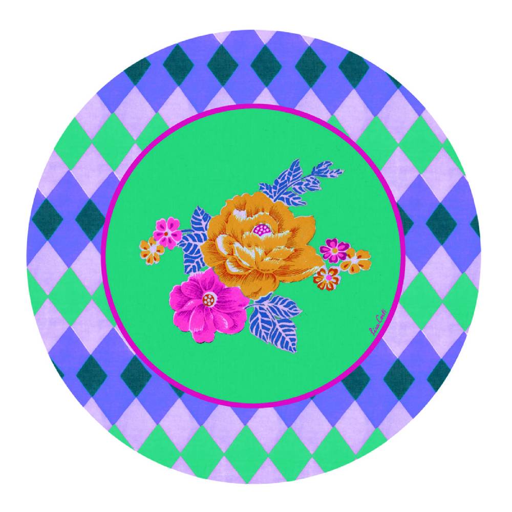 Lisa Corti tovaglietta rigida 34cm losanga veronese