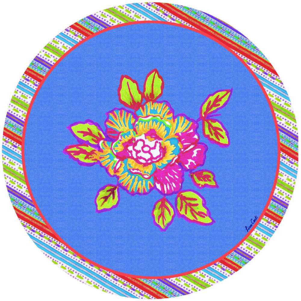 Lisa Corti tovaglietta rigida 39cm english rose glicine