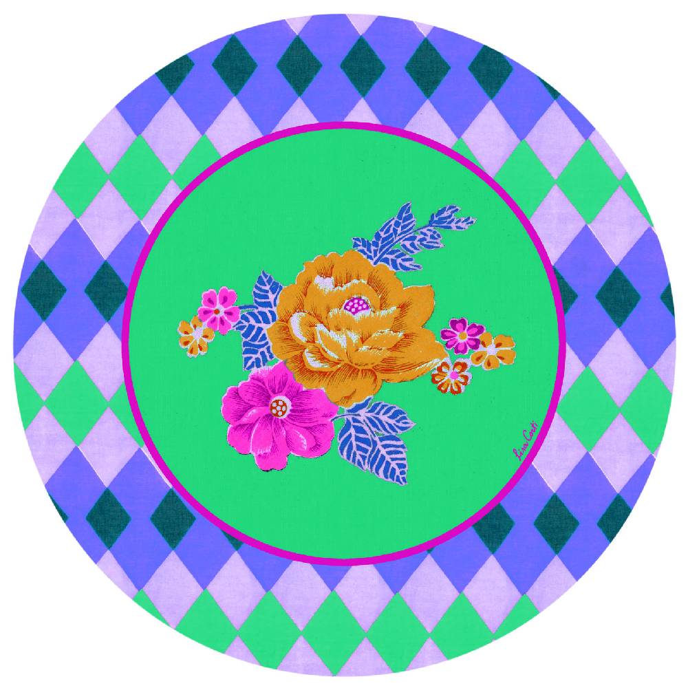 Lisa Corti tovaglietta rigida 39cm losanga veronese