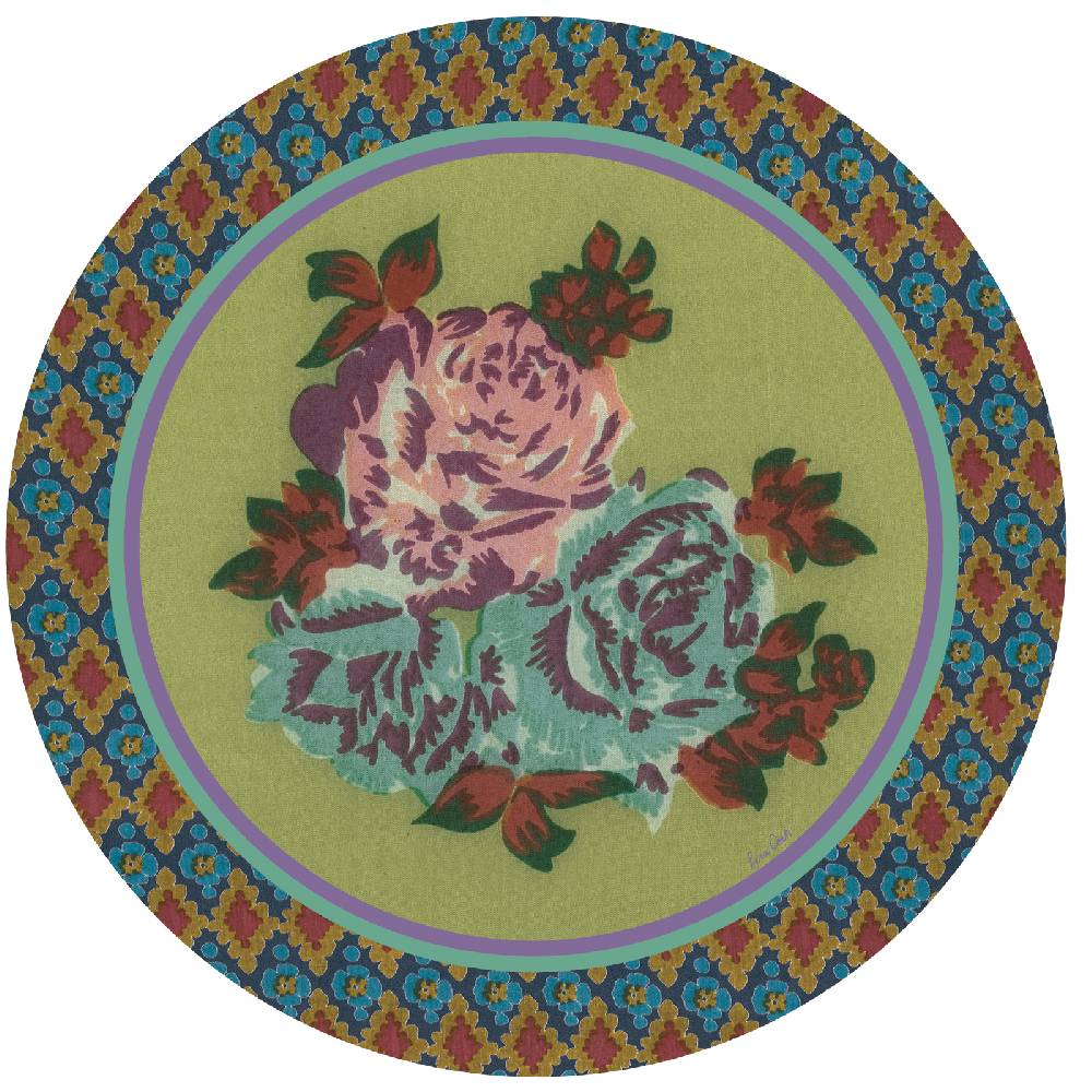 Lisa Corti tovaglietta rigida 39cm naga garden green