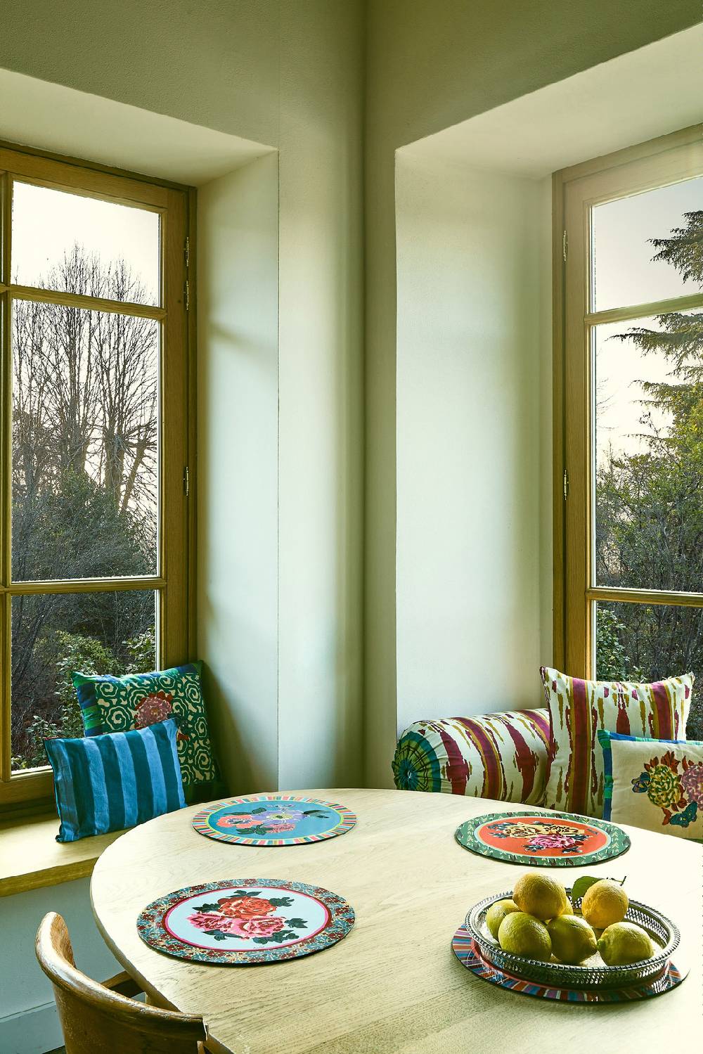 Lisa Corti Tovaglietta Rigida 39cm Naga Garden Light Blue