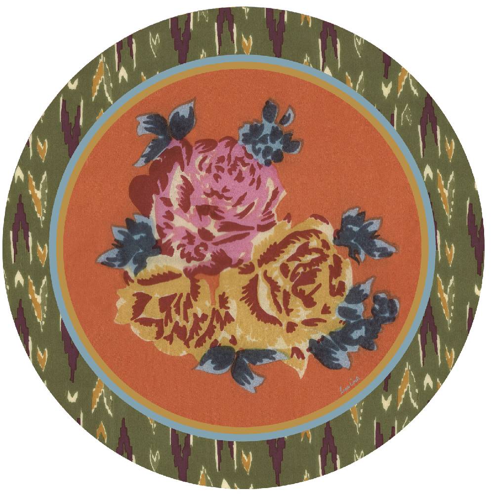 Lisa Corti tovaglietta rigida 39cm naga garden orange