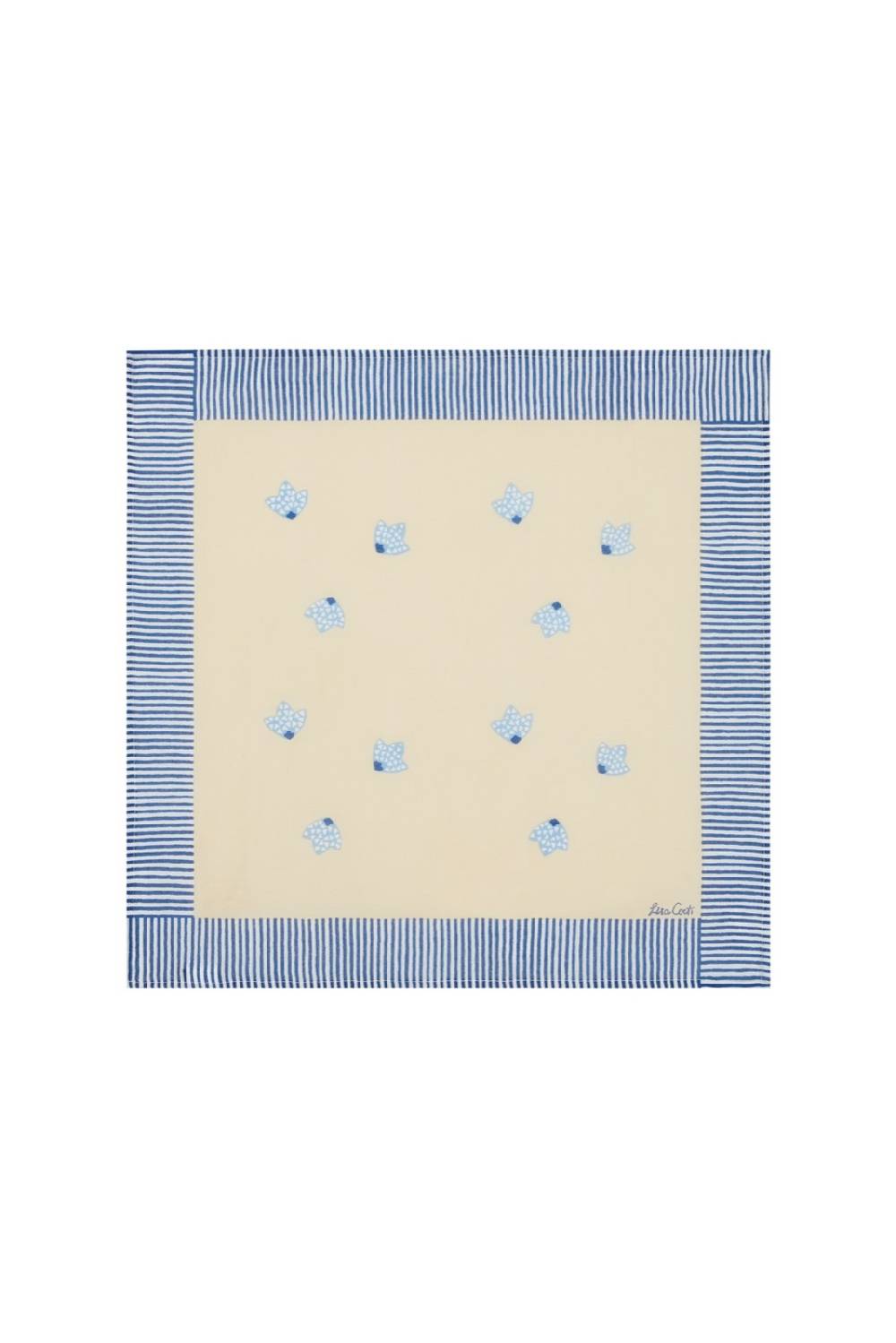 Lisa Corti tovagliolo cotone 50x50cm cutter brooks x lisa corti indonesian natural cold butterfly