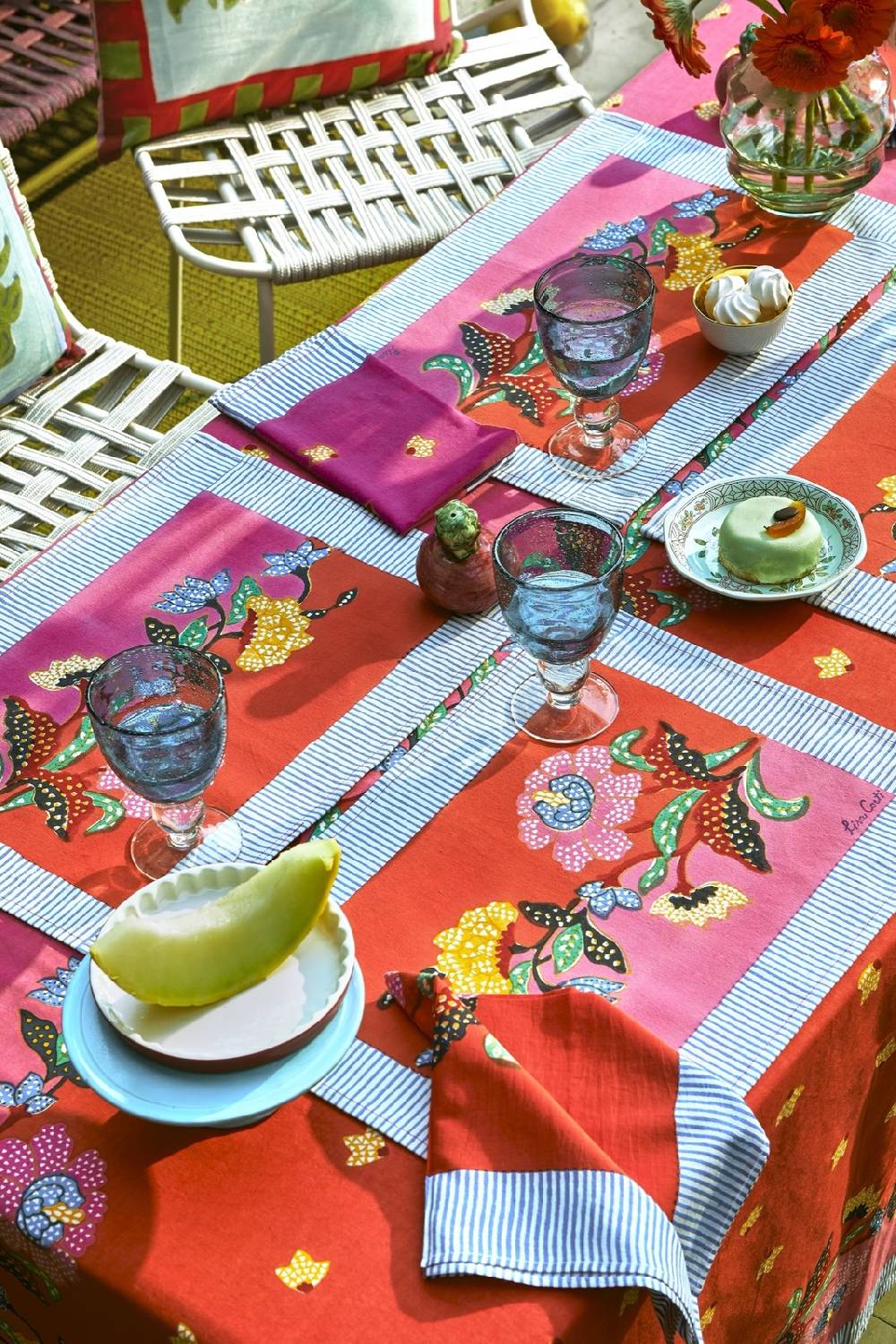 Lisa Corti Tovagliolo Cotone 50x50cm Indonesian Red