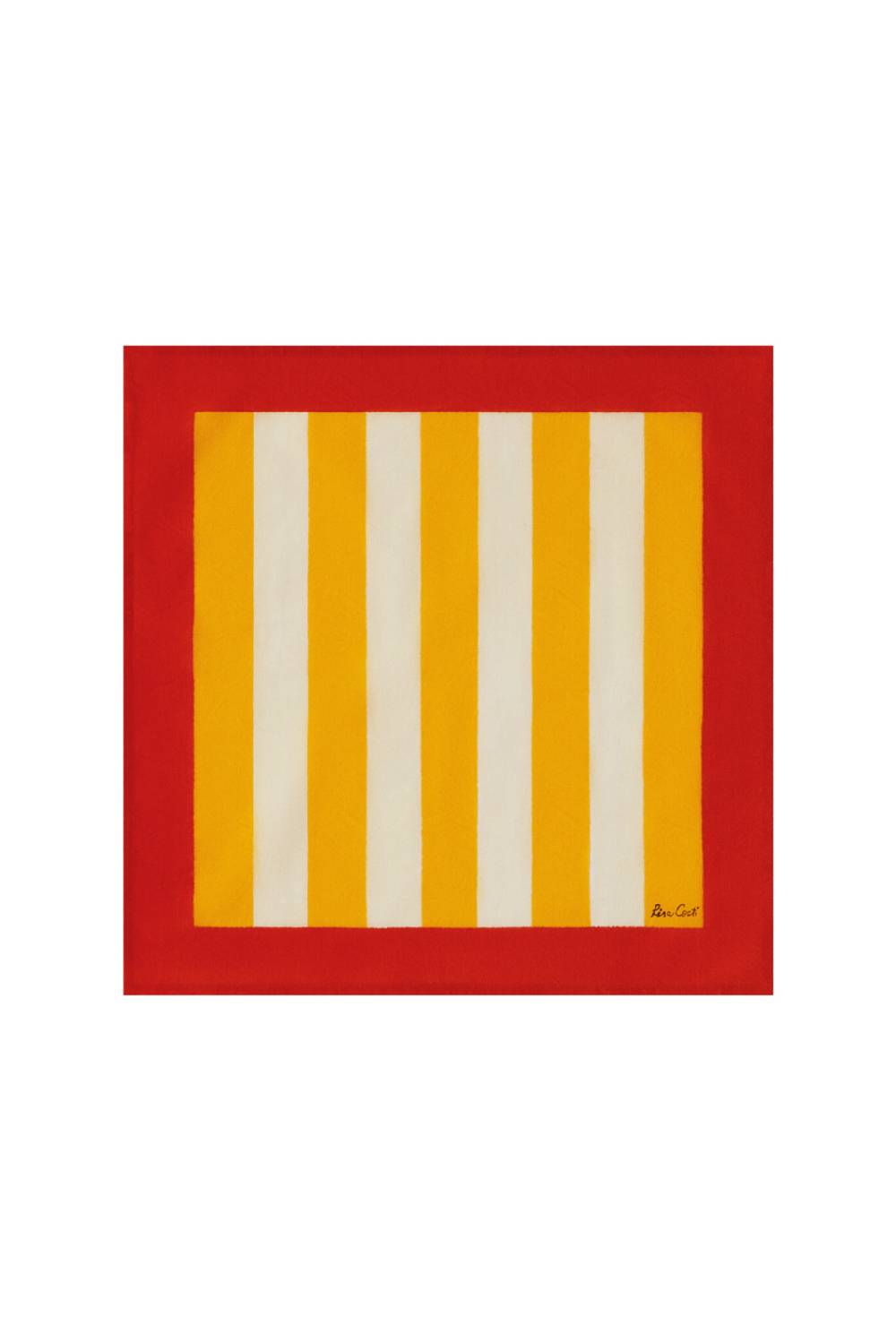 Lisa Corti tovagliolo cotone 50x50cm la veste x lisa corti nizam stripes sun yellow natural