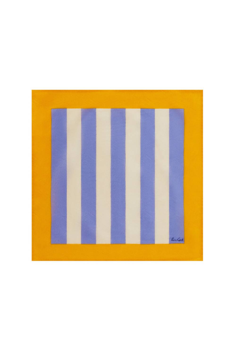 Lisa Corti tovagliolo cotone 50x50cm la veste x lisa corti nizam stripes light blue natural