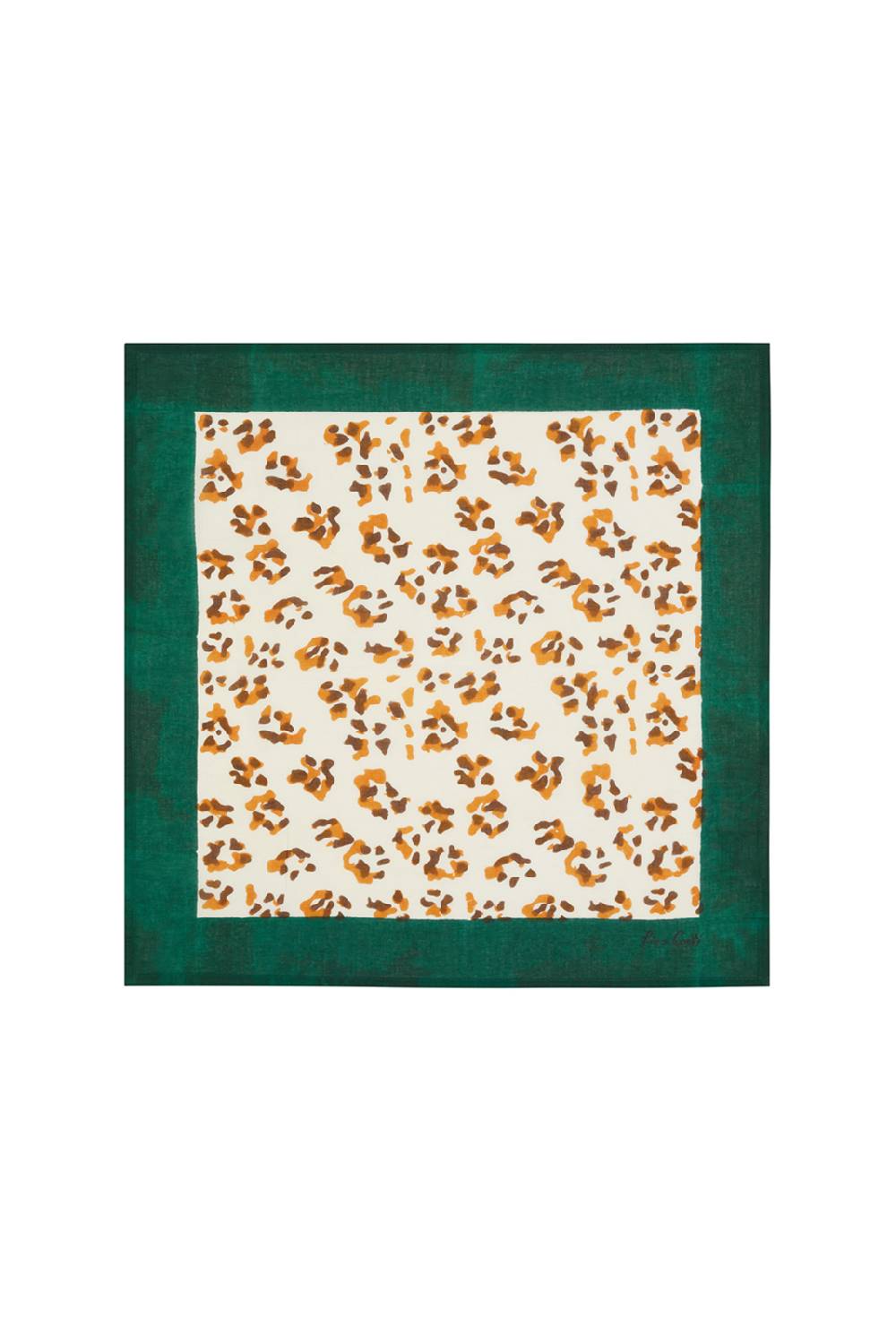 Lisa Corti tovagliolo cotone 50x50cm leopard touch brown