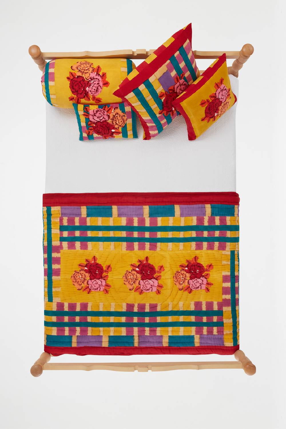 Lisa Corti Trapunta Reversibile 110x180cm Ankara Mustard