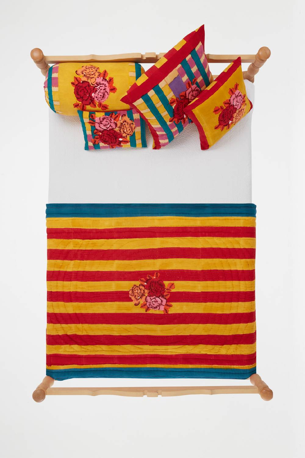 Lisa Corti Trapunta Reversibile 110x180cm Ankara Mustard