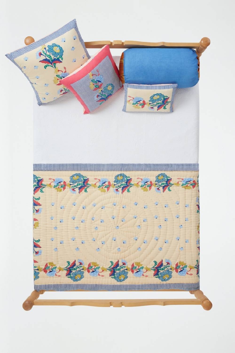 Lisa Corti Trapunta Reversibile 110x180cm Cutter Brooks X Lisa Corti Indonesian Natural Cold