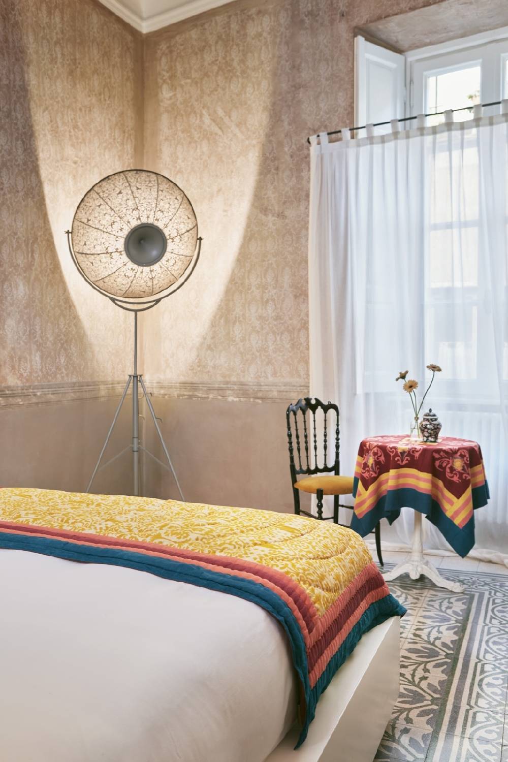 Lisa Corti Trapunta Reversibile 110x180cm Damask Design Gold