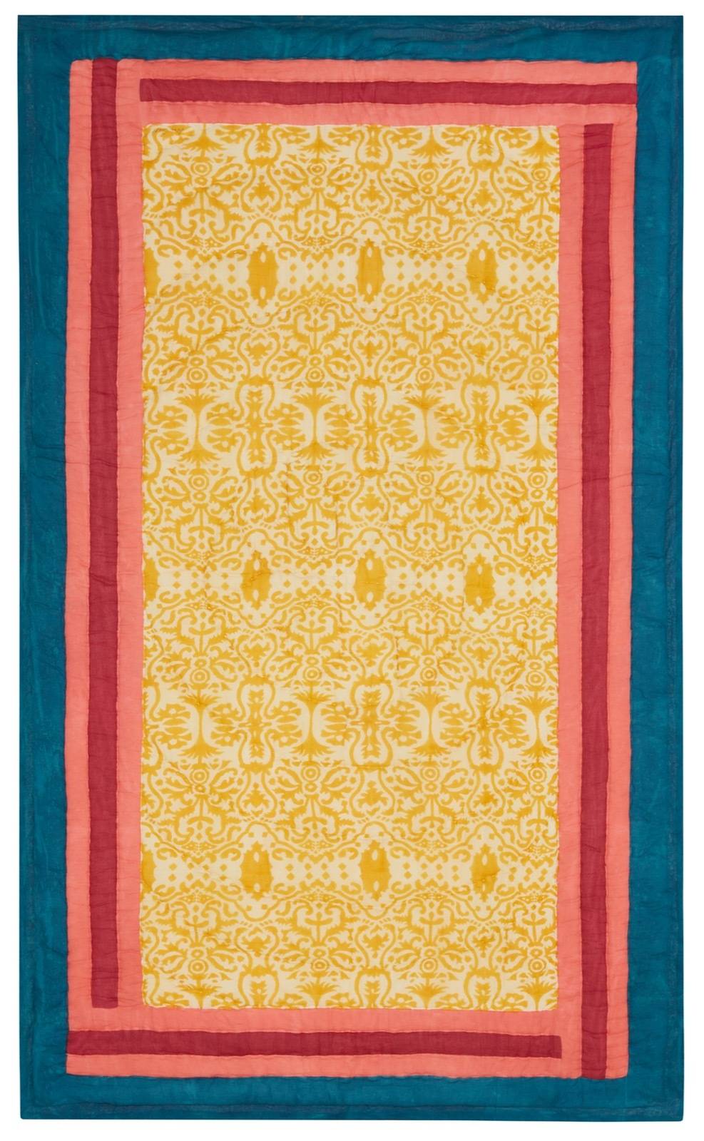 Lisa Corti trapunta reversibile 110x180cm damask design gold