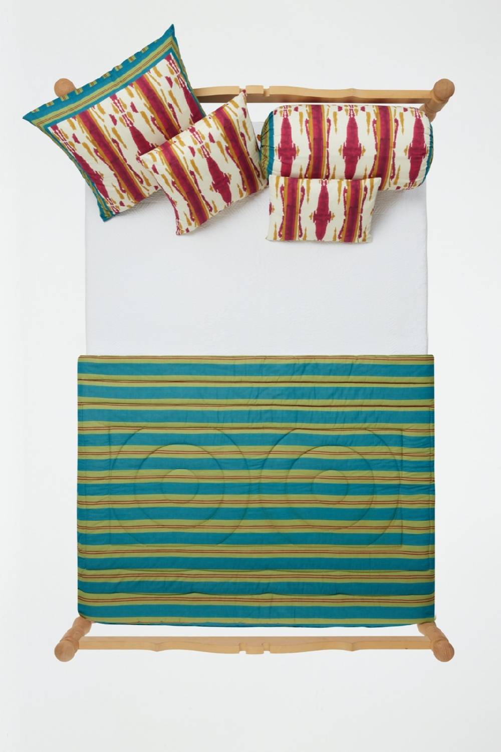 Lisa Corti Trapunta Reversibile 110x180cm Flame Aubergine Gold