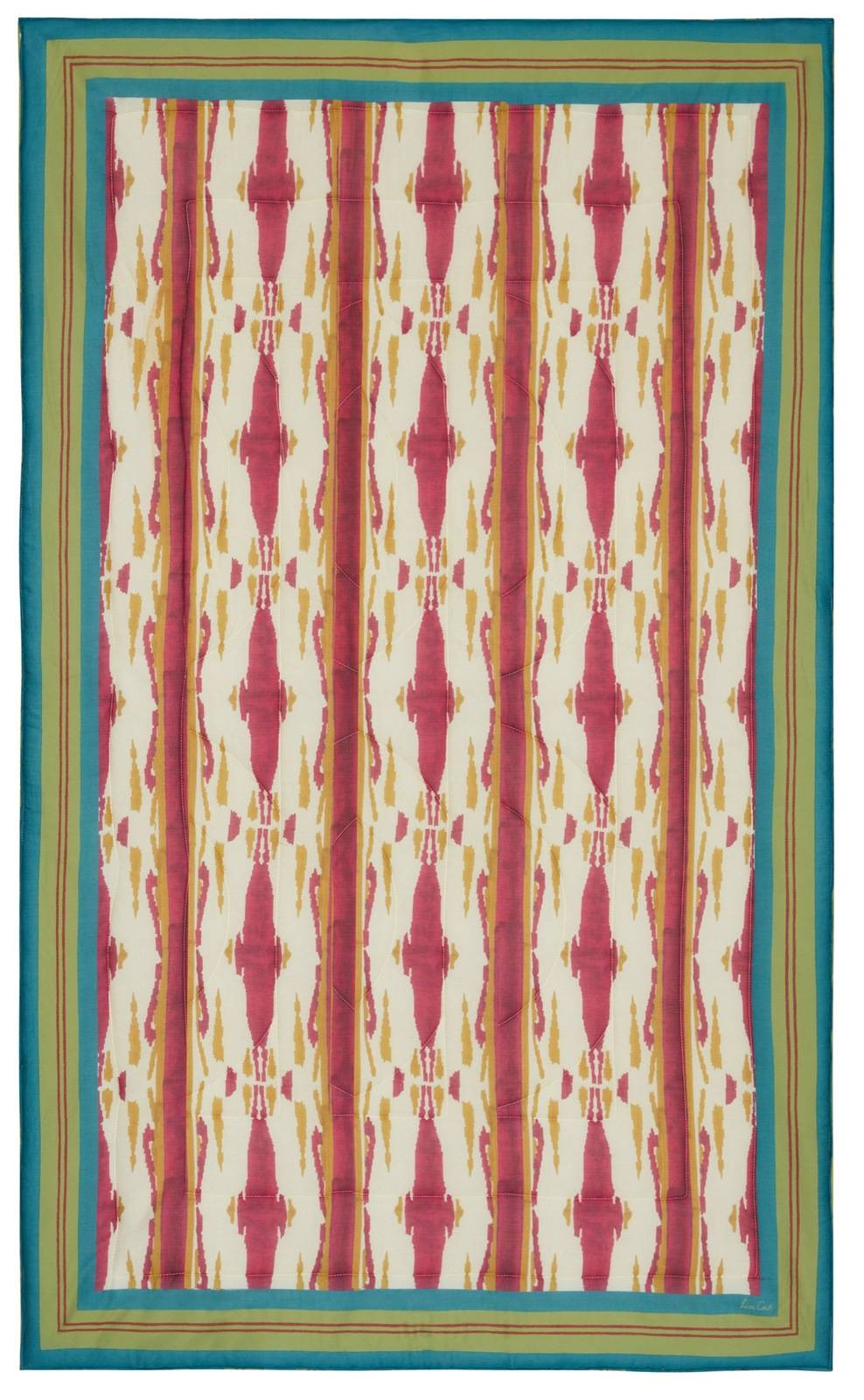 Lisa Corti trapunta reversibile 110x180cm flame aubergine gold